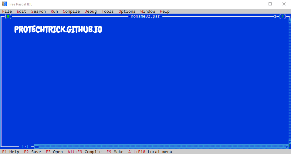 Hướng dẫn cách tải và cài đặt Free Pascal IDE